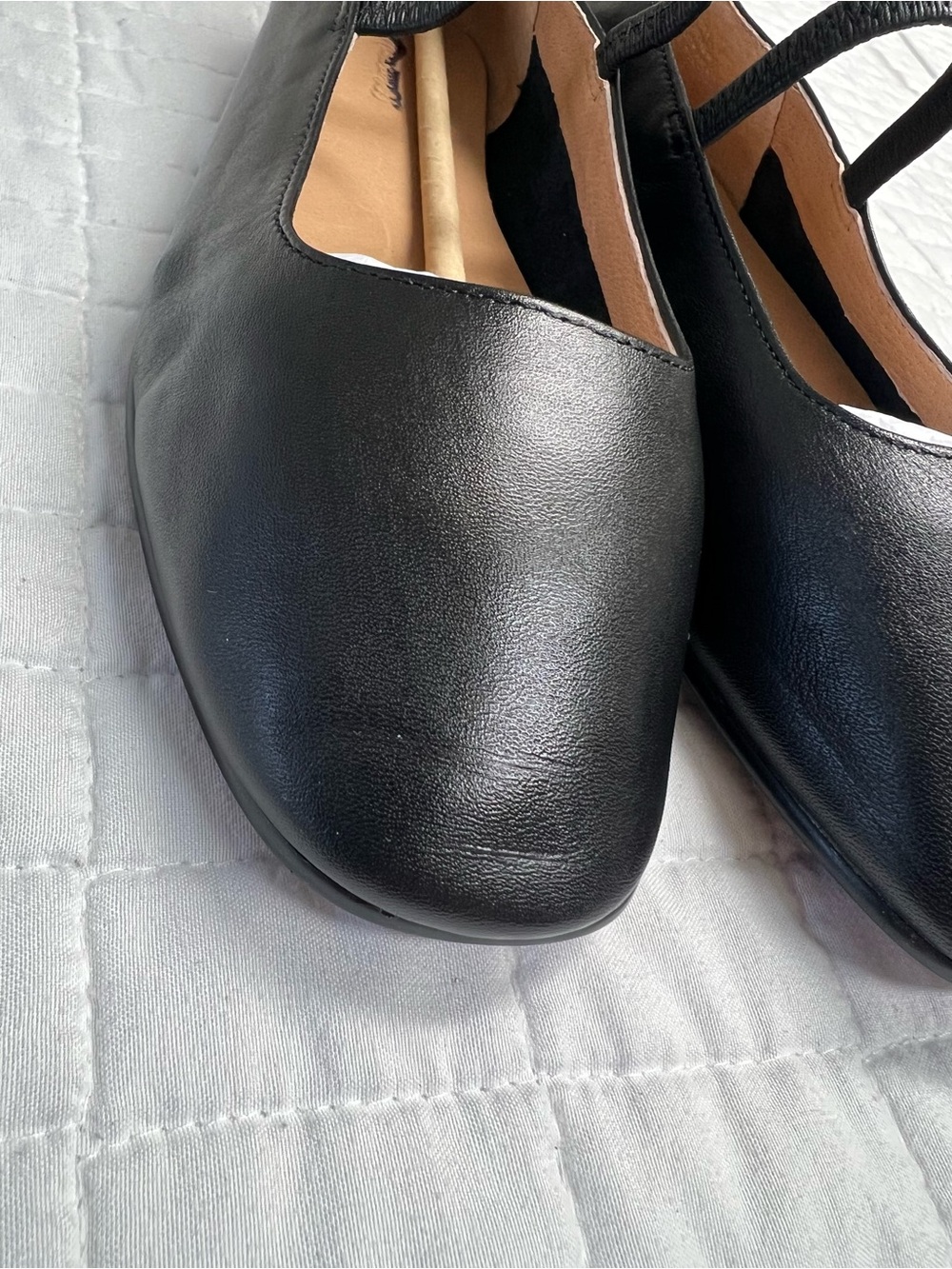 Madewell The Greta Ballet Flat in Black Leather Size 6 NWOB - Picture 9 of 12